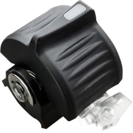 Joystick Hall pequeño de un Solo Eje operado con la Punta de los Dedos y con Salida única con Rueda de Pulgar SMC102B(Blue Light,Angled Cap_Black 5V)