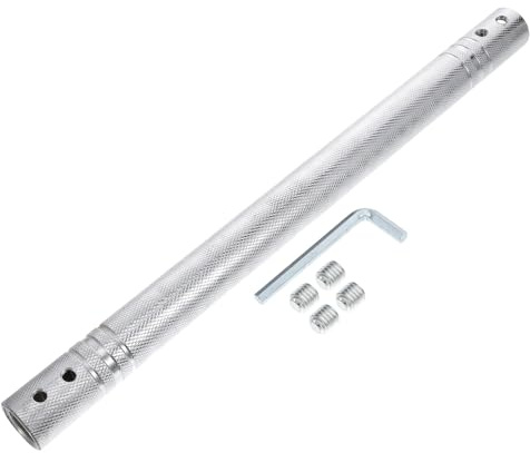 ANDRESLAD Biella di Collegamento per Manubri 40 CM in Tubo di Acciaio Connettore per Bilanciere Antiscivolo Accessorio per Attrezzatura Sollevamento Pesi Sostituto Manubrio per Uso