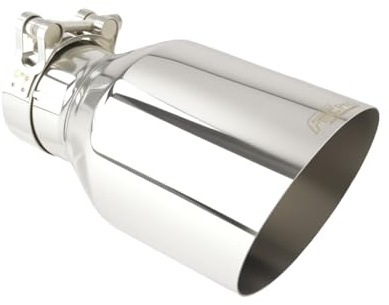 fmic.eu PERFORMANCE Edelstahl Auspuffendrohr 304 rund poliert 100mm, Anschluss 50mm, Länge 190mm