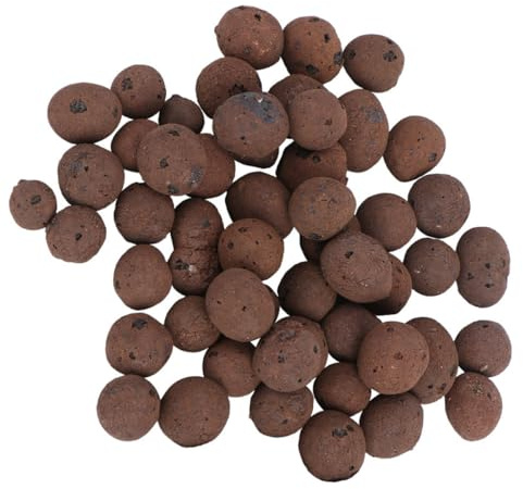 Lurrose Guijarros de Arcilla Decorativa para Jardineras Pequeñas y Suculentas, Piedras Naturales para Plantas de Interior, Ideales para Decoración y Sustrato Hidropónico