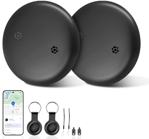 Android Smart Tag 2er Pack – Tracker Koffer Android, Bluetooth Tracker für Schlüssel, Taschen & Gepäck, Kompatibel mit Google Find My Device, A ndroid Tag Alternative