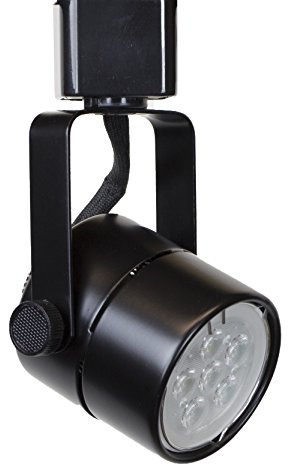 Direct-Lighting H System Daylight White 6000K GU10 LED Track Lighting Head - 7.5W LED Bulb 50154L-6K-BK Black