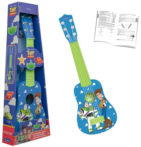Lexibook, Toy Story My First Guitar, K200TS | 53cm guitar, 6 nylon strings, Learning guide included, Blue/Yellow