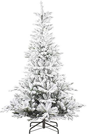 artplants.de Abeto Artificial Salzburg Speed, nevado, 210 cm, Ø 145 cm - Árbol de Navidad/Abeto de plástico