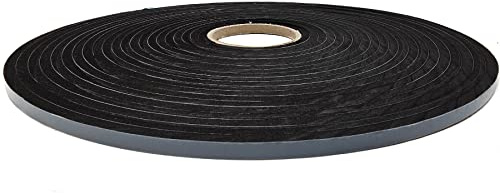 esnado EPDM - Schaum Schwarz. Länge: 10 m auf Rolle. einseitig selbstklebend (6 mm x 5 mm)