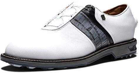 FootJoy Herren Premiere Series-Packard Boa Golfschuh, Weiß/Grau, 49.5 EU