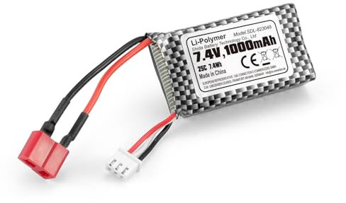 HAIBOXING - RC Cars T-Plug Lithium Batterie für ferngesteuertes Auto 7,4 V 1000 mAh