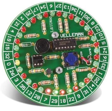 Whadda Lötbausatz, Roulette, 37 LEDs