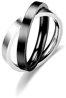 YAHOYA Wolfram Edelstahl Doppelringe für Männer Frauen Mode Relief Schmuck Großhandel Regalos para San Valentin
