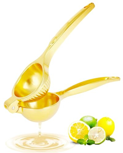 Exprimidor de limón, exprimidor manual de limón de aleación de zinc resistente, ranura roscada de alto rendimiento, pequeñas naranjas, limas, exprimidor de cítricos, prensa manual, máquina de jugo