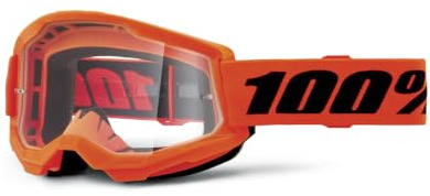 100% Strata 2 Essential motocrossglasögon (orange/svart)