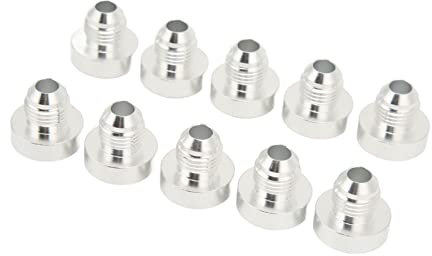 10pcs AN6 Raccord de Bonde à Souder 1 2in Filetage Mâle en Alliage D'aluminium Adaptateur de Tuyau de Mazout Soudable pour Adaptateur Automatique Soudure dans le Raccord Bonde