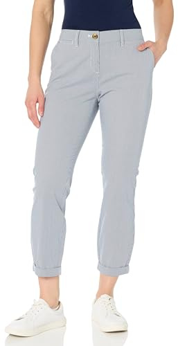Nautica Jeans Women's Chino Pants, Blue/White, 16