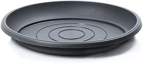 IMJ-Global Soucoupe Terra POD Ø41 cm Couleur noire pour pot de fleurs rond pour plantes fleurs d'intérieur extérieur en plastique