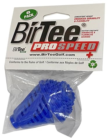 BirTee Golf-Tees – Pro Speed Plus mit Flexibilität und Haltbarkeit – 8 Stück. Indoor-Golf-Tees/Golf-Simulator-Tees/Winter-Tees aus Kunststoff