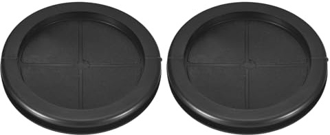 sourcing map 2Pcs Rubber Grommets 3-1/8 (80mm) Drill Hole, 2-3/4 (70mm) ID Double Sided Hole Plugs Ring Gasket for Firewall Cable Wire Protecting, Black