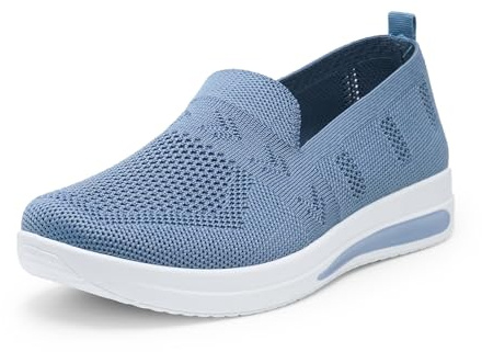 Alexis Leroy Zapatillas Slip-On Mujer Comodos y Ligeras Zapatos de Enfermería Casuales de Malla Transpirable para Caminar Corre