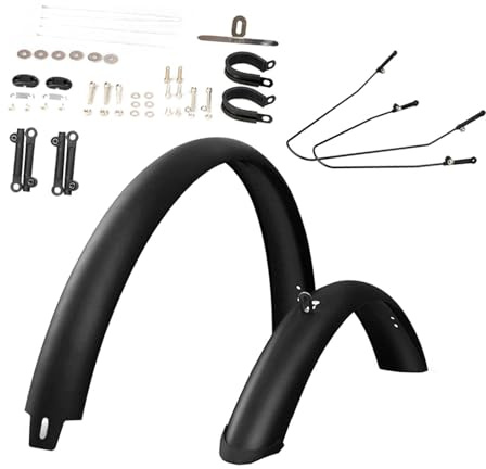 Ronyme Road Bike Fenders, Mountain Bike Mud Guards, Full Cover Extra Wide Front and Rear Set Mudguards