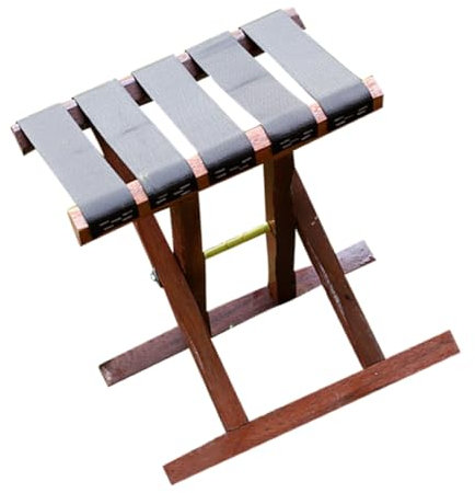IWOWHERO Tragbarer Klapphocker Campinghocker Aus Robustem Holz Faltbar Stabil Vielseitig Einsetzbar Für Angeln Garten Outdoor