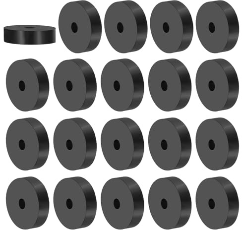 PATIKIL 20 Pièces Entretoise en Caoutchouc 6mm ID X 30 OD X 8mm T | Polyvalente, Rondelles D'Isolation Anti-Vibrations en Néoprène pour Boulons Hvac Accessoires de Voiture