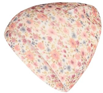 Sterntaler Beanie Aquarellblumen – Weiche Baby Mütze aus Nicki mit floralem Print – Mädchen Mütze für Frühling und Herbst - Übergangsmütze weich und anschmiegsam – zartrosa, Größe 51