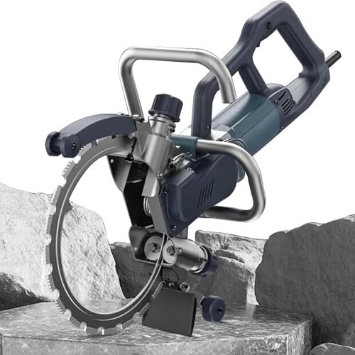 8800w Scie Annulaire électrique Pour Rainures Murales,Machine Découpe De Murs En Béton,Scie Circulaire à Béton,Profondeur Coupe 27cm,Coupe Sans Poussière,Pour Granit,Bois,Béton,Pierre