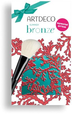 ARTDECO Bronzing pulverset – med blusher brush – perfekt duo för en naturlig hy – 1 set