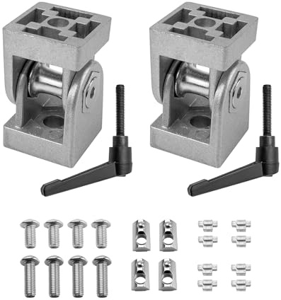 KLAK 40 - Gelenkverbinder Gelenk mit Klemmhebel Nut 8 für Aluprofil 40-er - 2 Stück