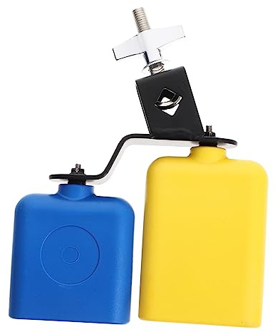 ERINGOGO Montierte Kuhglocke für Schlagzeug Professionelles Percussion Instrument Ergonomisches Design Langlebig und Bruchsicher Musikspielzeug für Bands und Ensembles Klangqualität und