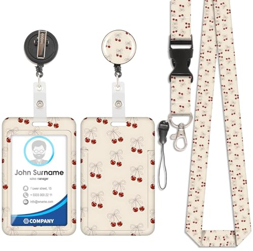 Porte-badge d'identification avec cordon - Étui coulissant tendance - Porte-carte avec clip rétractable - Mallette en plastique avec cordon amovible - Protection verticale pour infirmière (style 9)