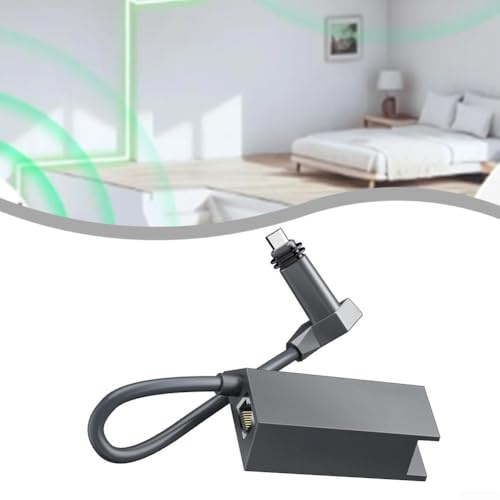 Honseadek Adaptateur Ethernet pour Satellite Internet V2 Rectangulaire Connexion Réseau Filaire Multi-Appareils Gris Compatible Gaming Streaming