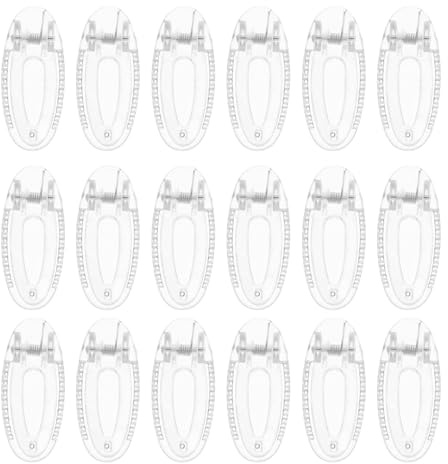 UKCOCO Lot de 20 Petites Pinces Cheveux Garçon et Filles Transparentes en Plastique, Pinces à Cheveux à Pression Ovales et Adorables, pour Parties et Usage Domestique Couleur Aléatoire