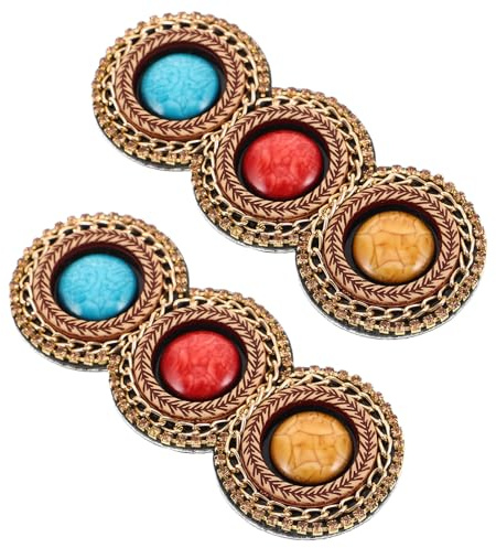 Baluue 1 Par Dijes para Zapatos con Cristales Estilo Étnico, Clips para Hebillas de Zapatos de Novia, Accesorios para Fiesta Mujer, ABS