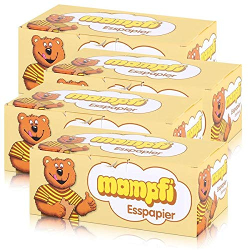 HDmirrorR Mampfi Esspapier Oblaten 200 Stück - unverwechselbarer Geschmack (4er Pack)