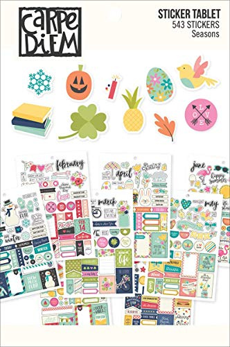 Carpe Diem 7974 Planner Essentials Seasons Sticker Tablet