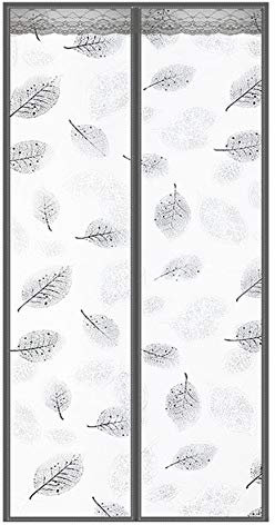 LIVEINU Wärmeschutzvorhang Magnet Thermo Türvorhang Fliegengitter Panel-Isolierung Thermovorhang Wasserdicht Winddicht Klimaanlage Fliegenvorhang für Balkontür Wohnzimmer 85x200cm Style 2