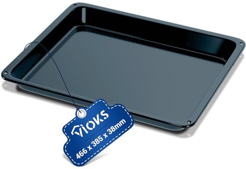 VIOKS Plaque de cuisson profonde extensible 466 x 385 x 38 mm de rechange pour plaque de cuisson AEG 14002469802/3 & Baking Play/plaque de cuisson