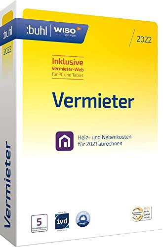 WISO Vermieter 2022 - Neben- und Heizkostenabrechnung für das Jahr 2021 korrekt abrechnen | Box inkl. CD