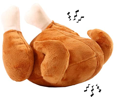 Minifeet Hundespielzeug Hähnchen - lustiges Geschenk für alle Hundebesitzer und verspielte Haustiere! Lass deinen Vierbeiner mit diesem humorvollen Spielzeug raufen, kuscheln und apportieren