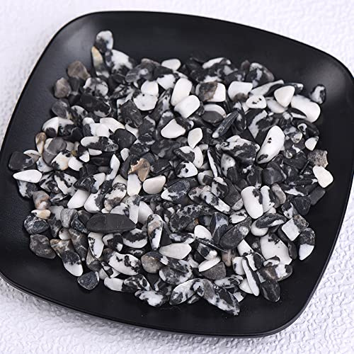 Grava de cristal natural para decoración del hogar, jardín, acuario, piedra mineral, piedra de cebra, 50 g