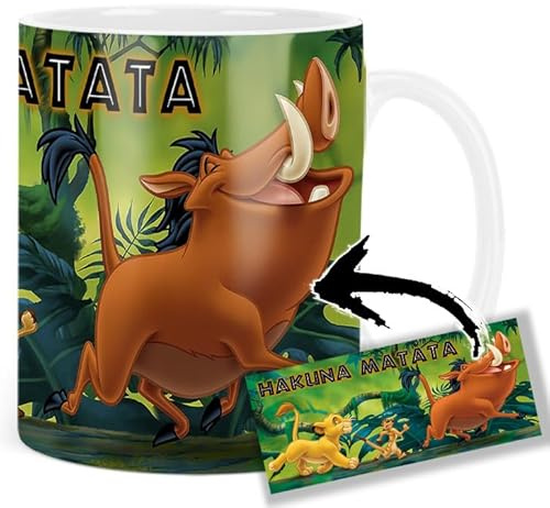 The Simba Timon Pumbaa Taza Ceramica Mug AAA
