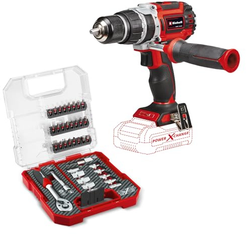 Einhell Professional Trapano a percussione a batteria TP-CD 18/60 Li-i BL Solo PXC (ioni di litio, 18 V, motore senza spazzole, 60 Nm, 32.000 colpi al minuto, senza batteria e caricabatteria)