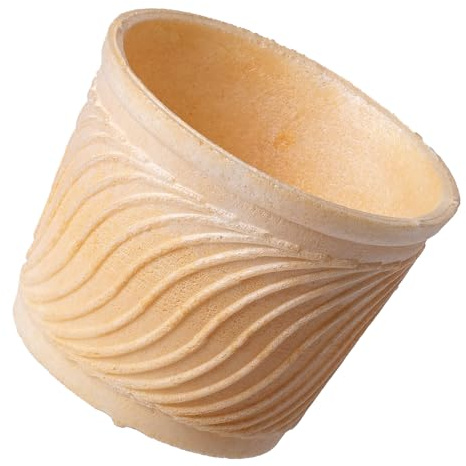 Bazko Eisbecher Mittelgroß halbsüße Eiswaffeln 6,2 cm / 7,6 cm | 204 Stück | knusprige Eiswaffel Waffelbecher für Softeis, Gelato, Sorbet | vegan