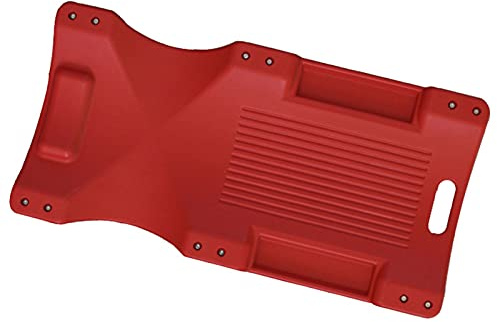 Creeper mécanique de 38 pouces, réparation sous la voiture Creeper avec appui-tête rembourré, assistance au garage d'atelier moulé par roulement avec plateau à outils et roue universelle (couleur: ro