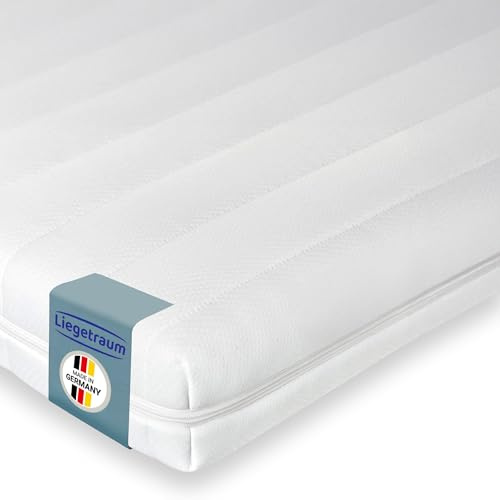Liegetraum Premium Gelschaum Topper 6cm – Orthopädische Matratzenauflage mit kühlendem Effekt – Druckentlastender Memory-Foam & Atmungsaktiv – Made in Germany – 140x200 cm