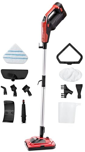 Iskra Dampfreiniger für alles, reinigt und desinfiziert, Dampfreiniger Boden, Handdampfreiniger mit Turboheizungssystem, 1300W