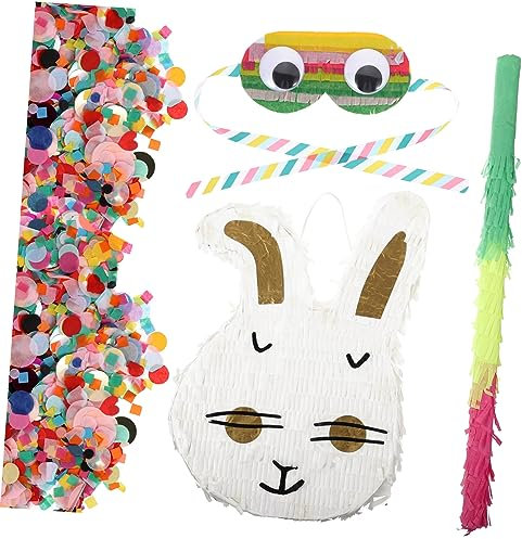 Garneck 1 Satz Piñata party mitgebsel kinderparty mitgebsel Pinata Augenmaske Osterfest zu ostern Kaninchen Zubehör Karnevalsfest-Requisite Geburtstag Krachmacher Papier