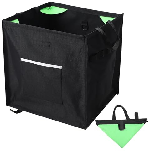 Arrowbash Throw Line Cube Bag - Easy Folding Arborist Throw Line Storage Portable Climbing Rope Organizer Box for Tree Work Outdoor Rope Accessories, Black