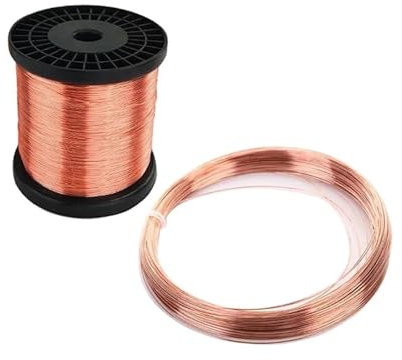 TESUD Kupferdraht 1KG/5KG Kupferdraht rund (totweich) blank ohne Lack unbeschichtet Basteldraht 0,1mm bis 3mm(2mm 1KG 1pc)
