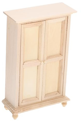 Vaguelly Miniature Wood Dollhouse Closet Maßstab Vintage Möbel Für Schlafzimmer Design Für Miniatur-szenen